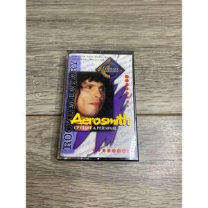 Aerosmith Rockumentary Cassette Tape OS White Excellent Up Close & Personal 1995